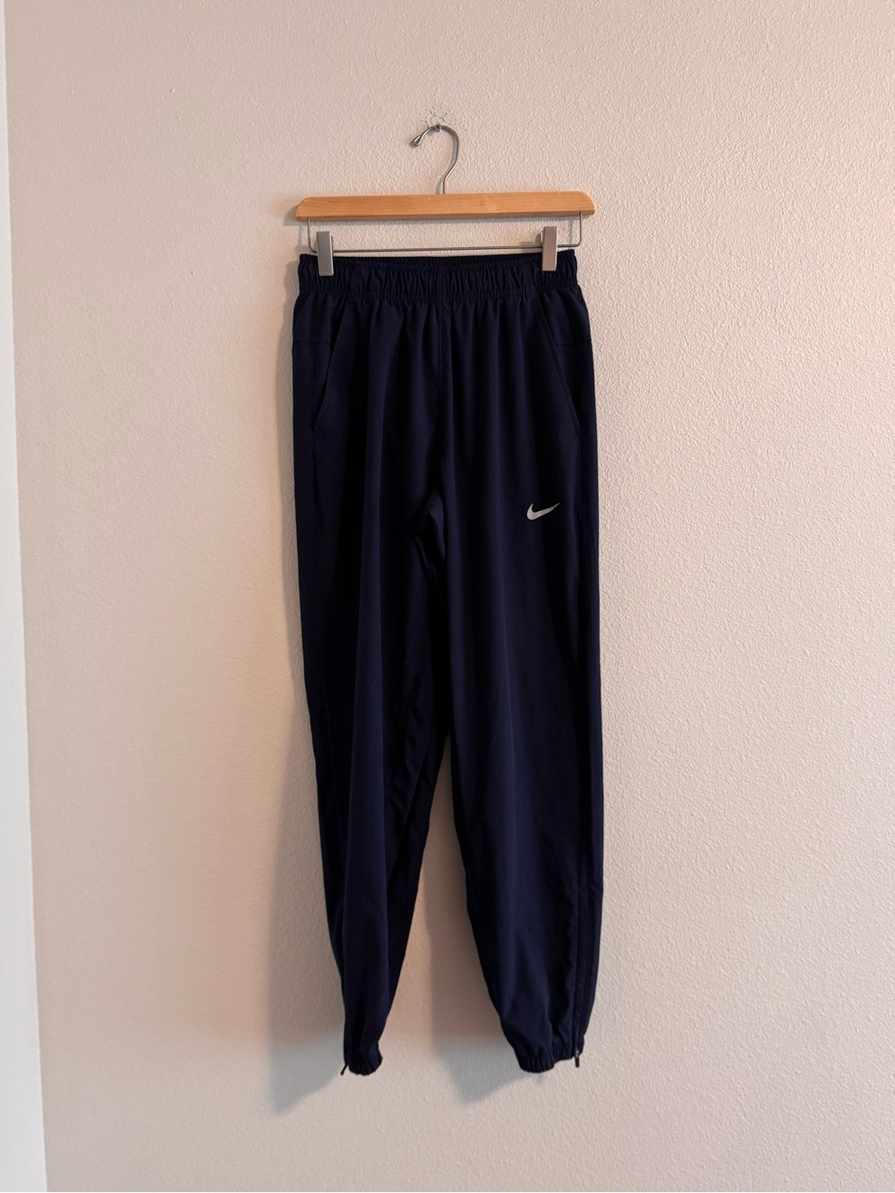 Nike Dark Navy Athletic Joggers with Swoosh